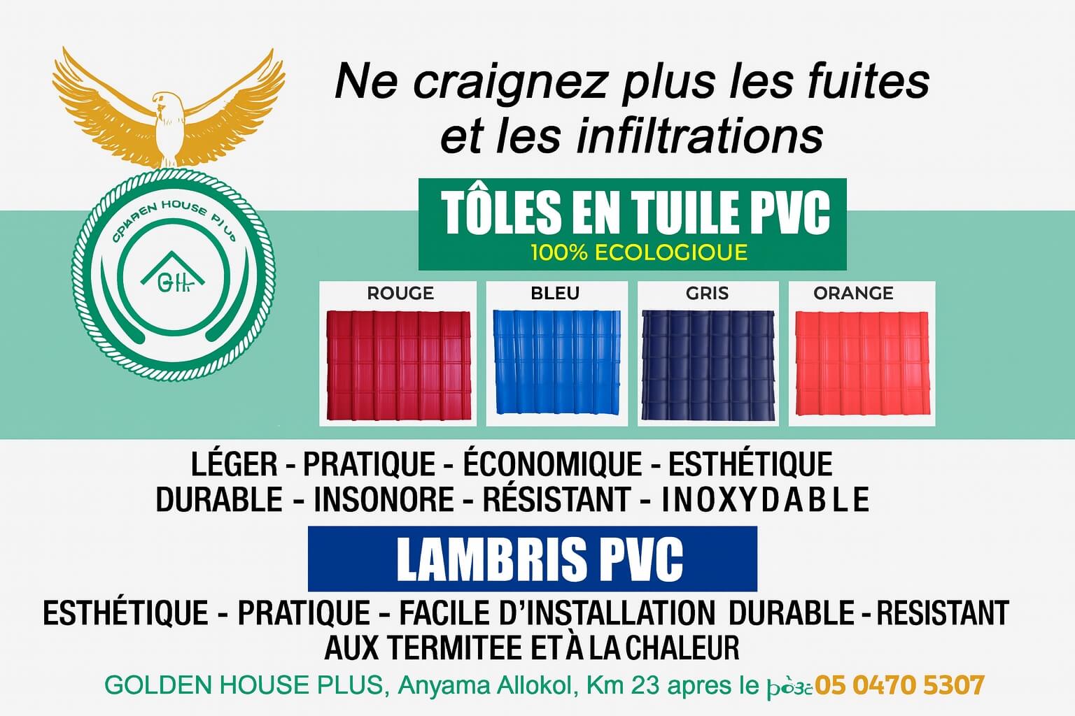 Entreprise Golden House Plus Anyama